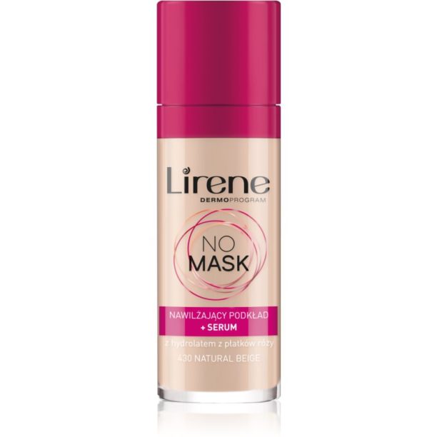 Lirene No Mask хидратиращ фон дьо тен цвят 430 Natural Beige 30 мл.