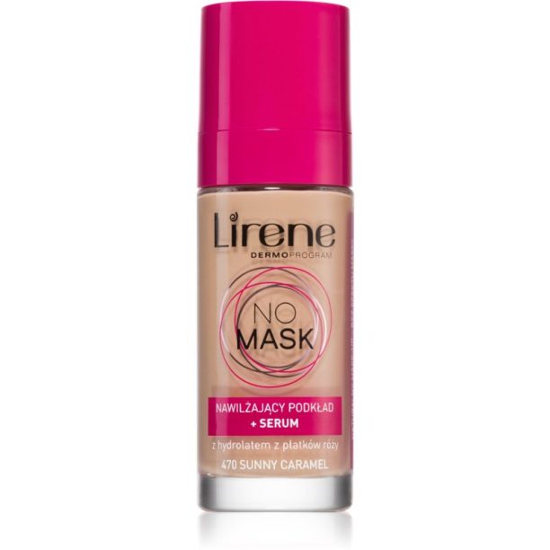 Lirene No Mask хидратиращ фон дьо тен цвят 470 Sunny Caramel 30 мл.