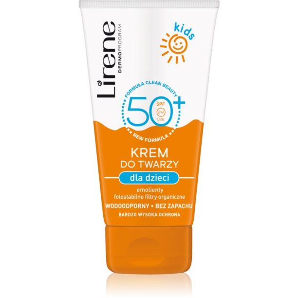 Lirene Sun Kids защитен крем за лице водоустойчив за деца  50 мл.