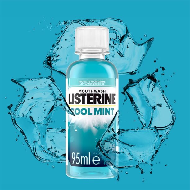 Listerine Cool Mint вода за уста за свеж дъх 95 мл. купи на топ цена