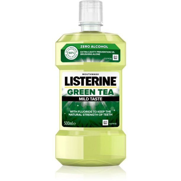 Listerine Green Tea вода за уста за да се засили зъбния емайл 500 мл. на ниска цена