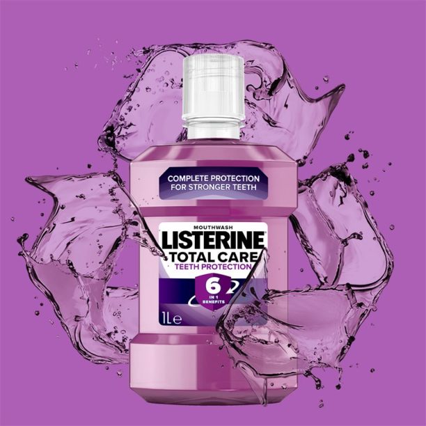 Listerine Total Care Teeth Protection вода за уста за цялостна защита на зъбите 6 в 1 1000 мл. купи на топ цена