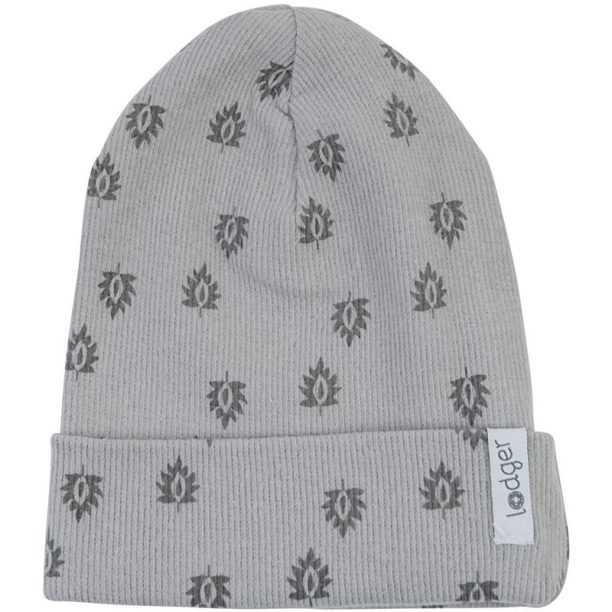 Lodger Beanie Print Rib 6-12 months детска шапчица Sharkskin 1 бр.