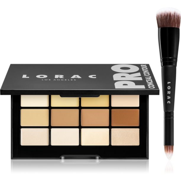 Lorac PRO Conceal & Contour палитра за контуриране и прикриване на несъвършенства 16