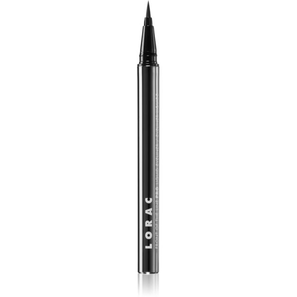 Lorac PRO Front of the Line течна очна линия в писалка цвят Charcoal 0