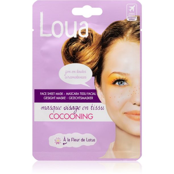 Loua Cocooning Face Mask антистрес платнена маска 23 мл.