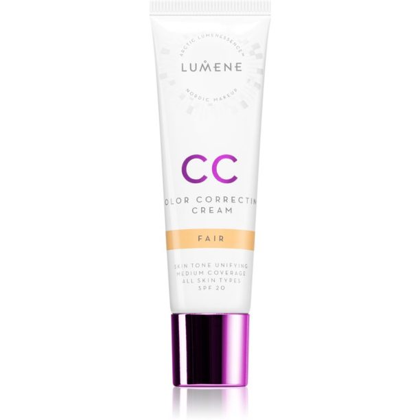 Lumene Color Correcting CC крем за уеднаквяване тена на лицето SPF 20 цвят Fair 30 мл. на ниска цена