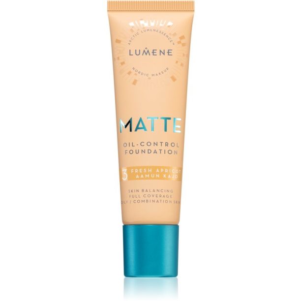 Lumene Matte Oil-Control фон дьо тен флуид за смесена и мазна кожа цвят 3 Fresh Apricot 30 мл. на ниска цена