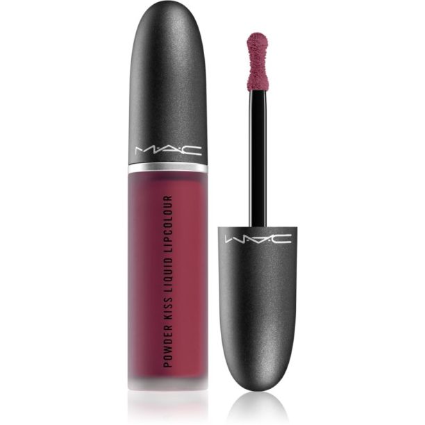 MAC Cosmetics  Powder Kiss Liquid Lipcolour матиращо течно червило цвят Burning Love 5 мл. на ниска цена