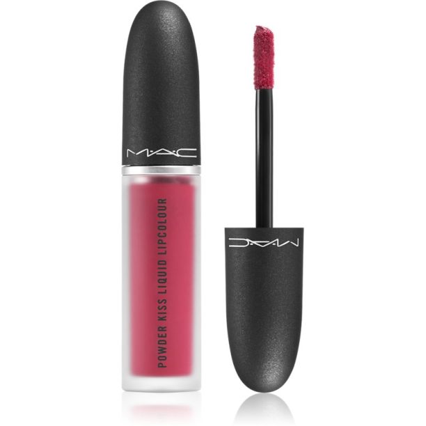 MAC Cosmetics  Powder Kiss Liquid Lipcolour матиращо течно червило цвят Elegance is Learned 5 мл. на ниска цена