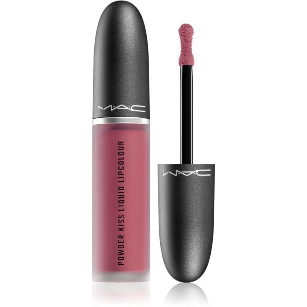 MAC Cosmetics  Powder Kiss Liquid Lipcolour матиращо течно червило цвят More the Mehr-ier 5 мл. на ниска цена