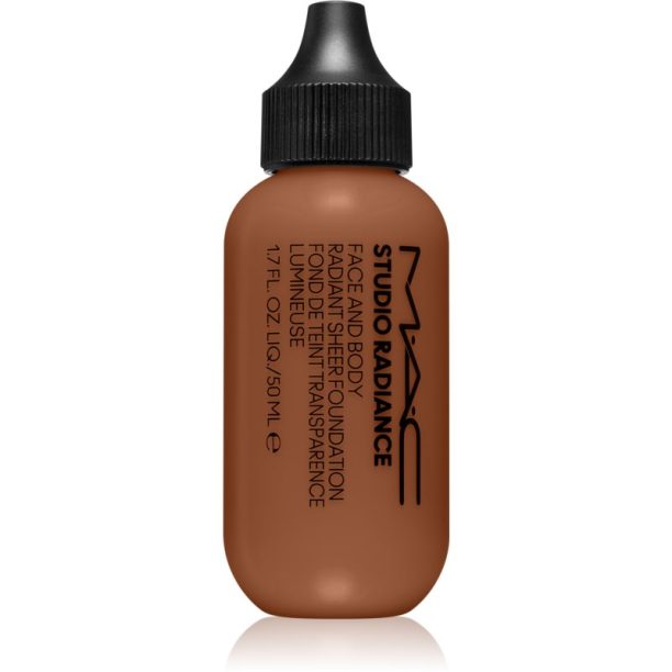 MAC Cosmetics  Studio Radiance Face and Body Radiant Sheer Foundation лек фон дьо тен за лице и тяло цвят C8 50 мл.