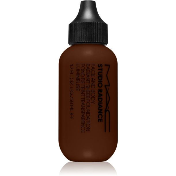 MAC Cosmetics  Studio Radiance Face and Body Radiant Sheer Foundation лек фон дьо тен за лице и тяло цвят C9 50 мл.