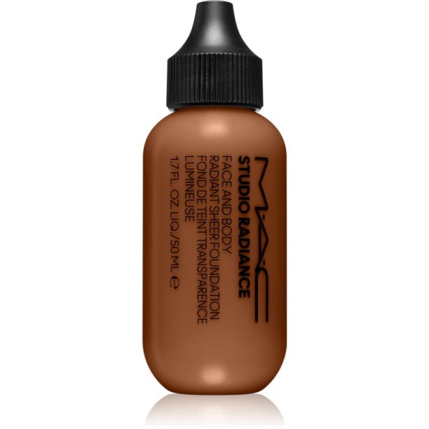 MAC Cosmetics  Studio Radiance Face and Body Radiant Sheer Foundation лек фон дьо тен за лице и тяло цвят N6 50 мл.