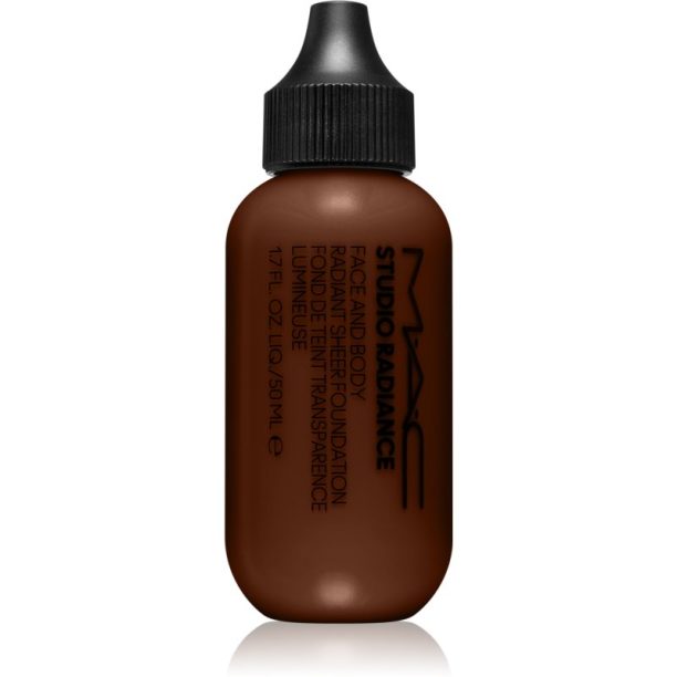 MAC Cosmetics  Studio Radiance Face and Body Radiant Sheer Foundation лек фон дьо тен за лице и тяло цвят N7 50 мл.