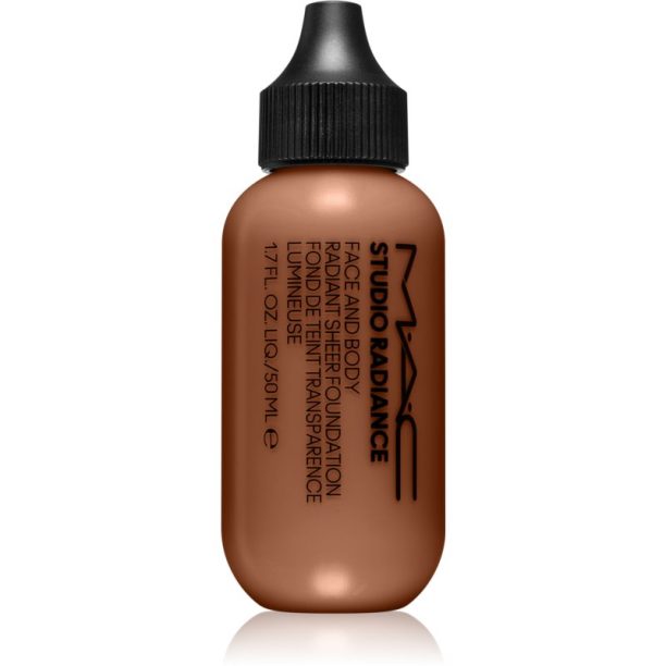 MAC Cosmetics  Studio Radiance Face and Body Radiant Sheer Foundation лек фон дьо тен за лице и тяло цвят W5 50 мл.