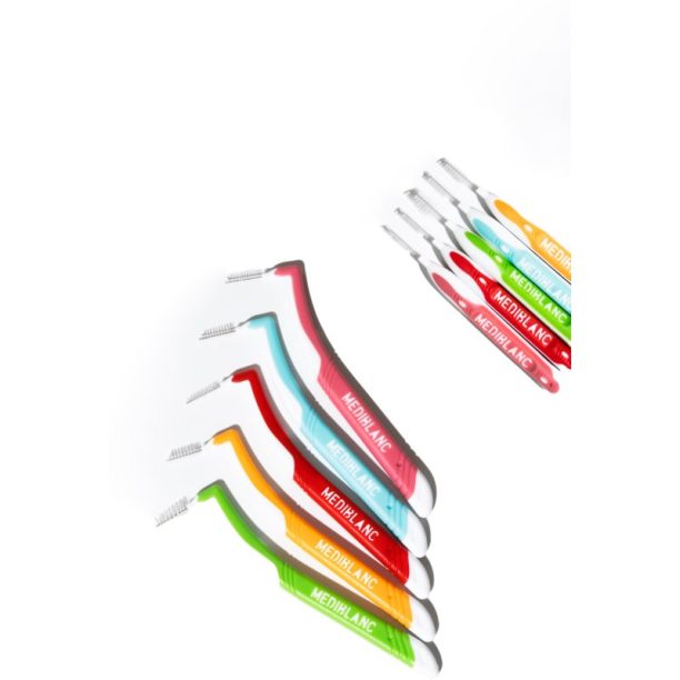 MEDIBLANC Interdental Pick-brush Angle междузъбна четка 5 бр Mix kit 5 бр. купи на топ цена