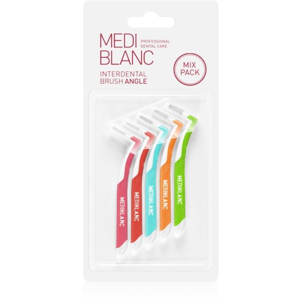 MEDIBLANC Interdental Pick-brush Angle междузъбна четка 5 бр Mix kit 5 бр.