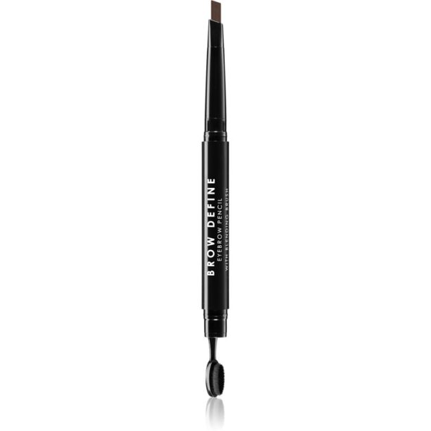 MUA Makeup Academy Brow Define молив за вежди с четка цвят Dark Brown на ниска цена