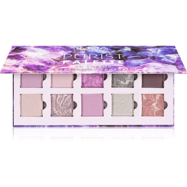 MUA Makeup Academy Eyeshadow Palette Purist палитра сенки за очи с 10 цвята 11 гр. на ниска цена