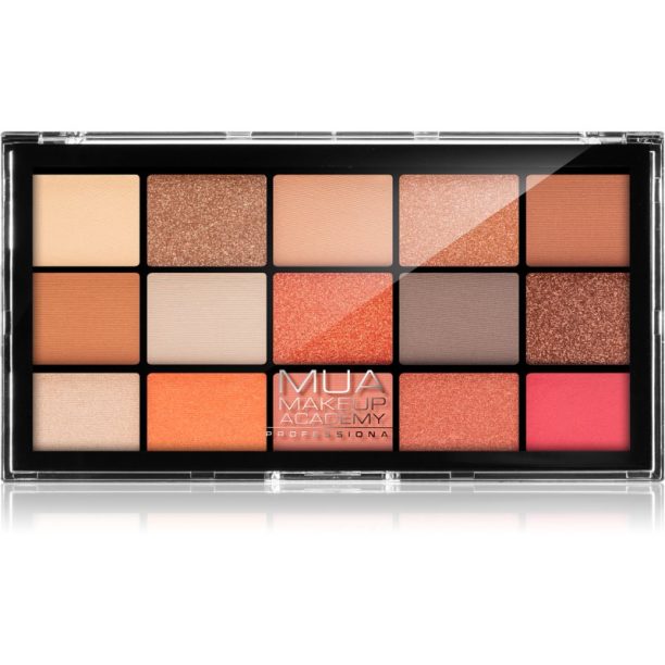 MUA Makeup Academy Professional 15 Shade Palette палитра сенки за очи цвят Fire Vixen 12 гр.