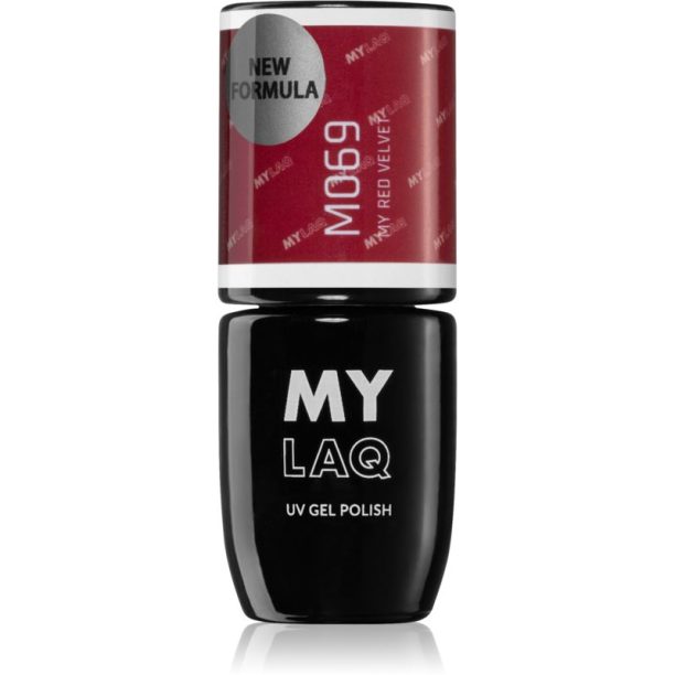 MYLAQ UV Gel Polish гел лак за нокти цвят My Red Velvet 5 мл. на ниска цена