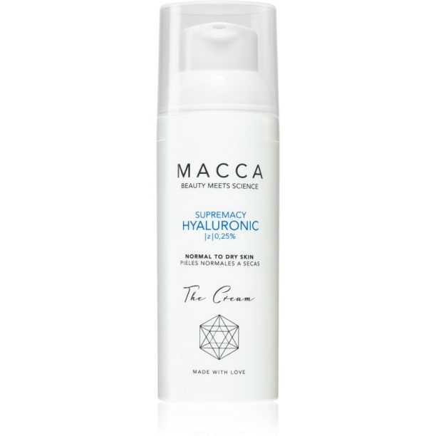 Macca Supremacy Hyaluronic хидратиращ крем за лице с хиалуронова киселина 50 мл.