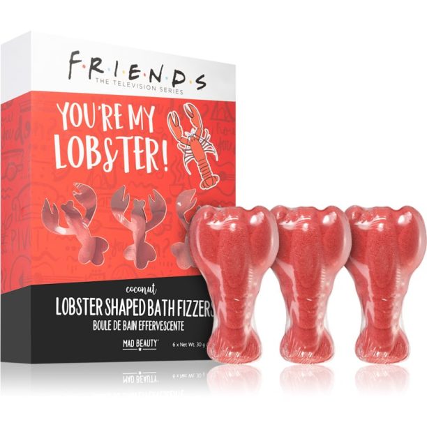 Mad Beauty Friends Lobster цветни разтворими таблети за вана 6 x 30 гр.