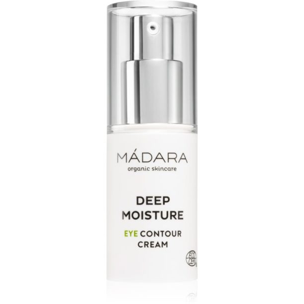 Mádara DEEP MOISTURE озаряващ крем за околоочната зона против отоци и тъмни кръгове 15 мл.