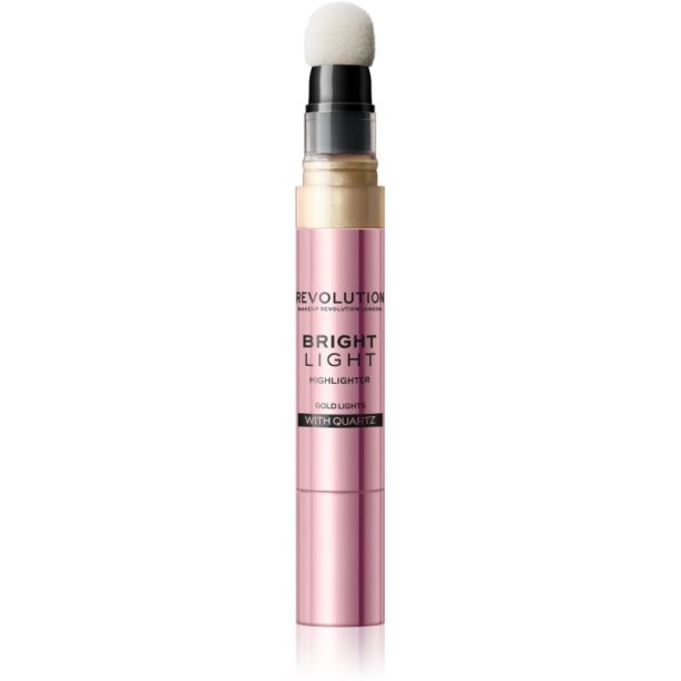 Makeup Revolution Bright Light кремообразен озарител цвят Gold Lights 3 мл. на ниска цена