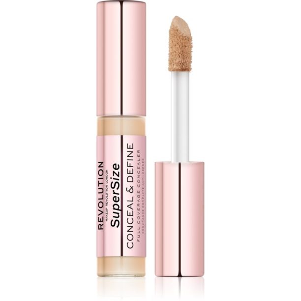 Makeup Revolution Conceal & Define SuperSize течен коректор цвят C6 13 гр.