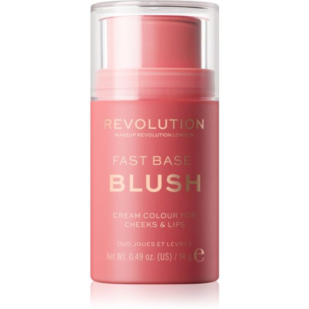 Makeup Revolution Fast Base тониращ балсам за устни и скули цвят Baby 14 гр. на ниска цена