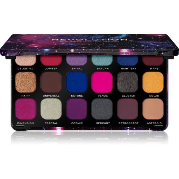 Makeup Revolution Forever Flawless палитра от сенки за очи цвят Constellation 18 x 1.1 гр.