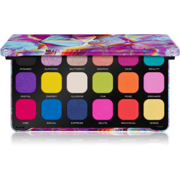 Makeup Revolution Forever Flawless палитра от сенки за очи цвят Digi Butterfly 18 x 1.1 гр. на ниска цена