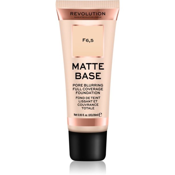 Makeup Revolution Matte Base фон дьо тен цвят F6