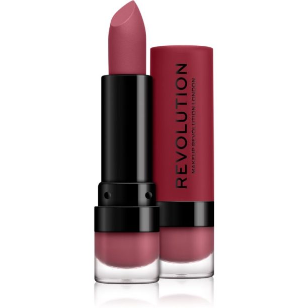 Makeup Revolution Matte матиращо червило цвят 115 Poise 3