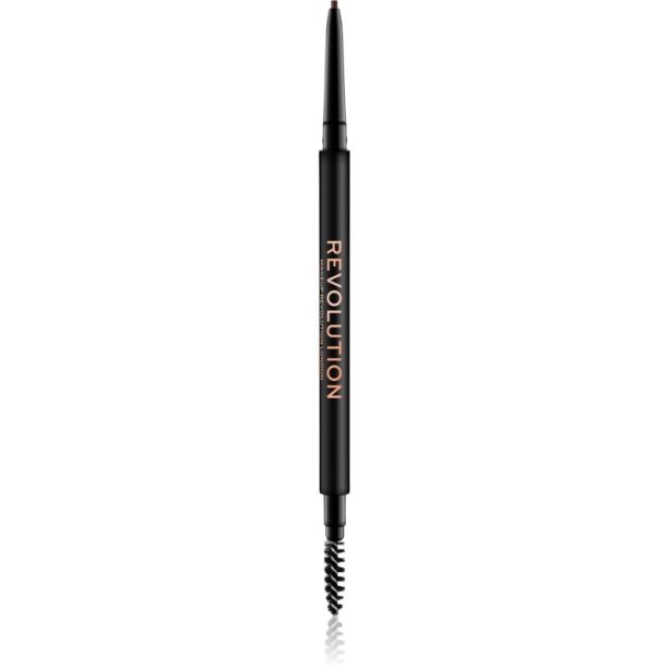 Makeup Revolution Precise Brow Pencil прецизен молив за вежди с четка цвят Medium Brown 0.05 гр.