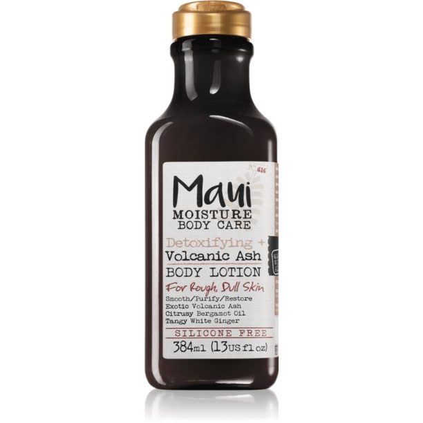 Maui Moisture Detoxifying + Volcanic Ash омекотяващо мляко за тяло 385 мл.