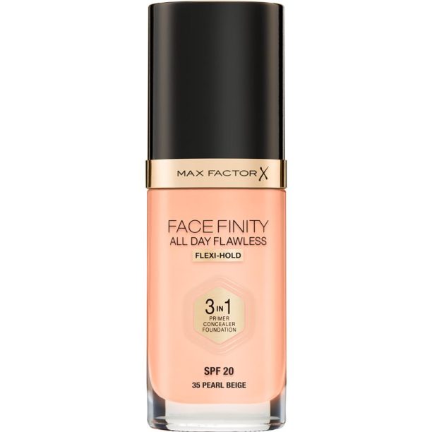 Max Factor Facefinity All Day Flawless дълготраен фон дьо тен SPF 20 цвят 35 Pearl Beige 30 мл.