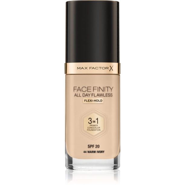 Max Factor Facefinity All Day Flawless дълготраен фон дьо тен SPF 20 цвят 44 Warm Ivory 30 мл. на ниска цена