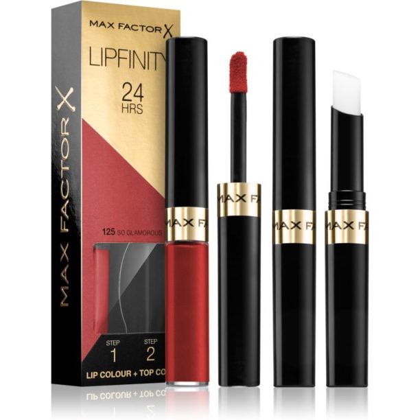 Max Factor Lipfinity Lip Colour дълготрайно червило с балсам цвят 125 So Glamorous 4