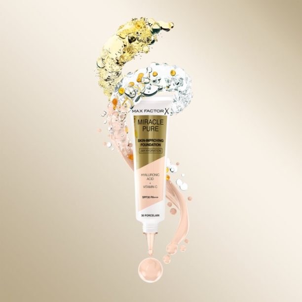 Max Factor Miracle Pure Skin дълготраен фон дьо тен SPF 30 цвят 75 Golden 30 мл. купи на топ цена