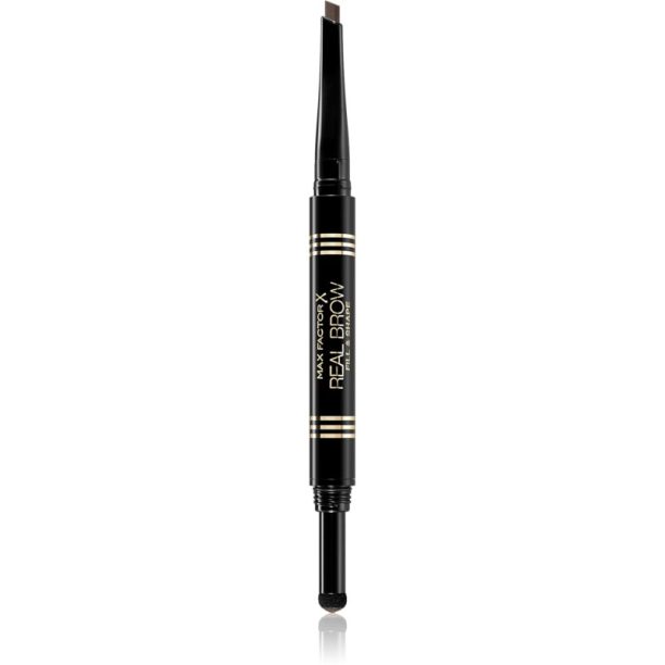 Max Factor Real Brow Fill & Shape молив за вежди цвят 03 Medium Brown 0.6 гр. на ниска цена