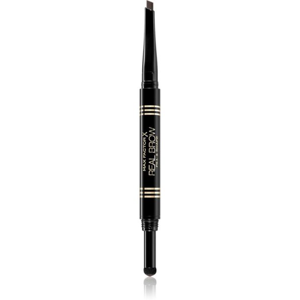 Max Factor Real Brow Fill & Shape молив за вежди цвят 04 Deep Brown 0.6 гр. на ниска цена