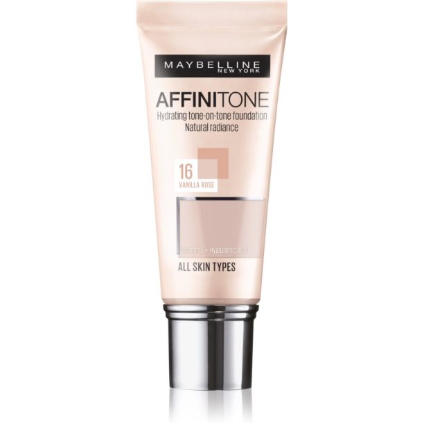 Maybelline Affinitone хидратиращ фон дьо тен цвят 16 Vanilla Rose 30 мл.