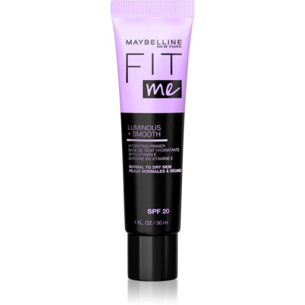 Maybelline Fit Me! Luminous+Smooth основа за озаряване и уеднаквяване на кожата на лицето 30 мл.