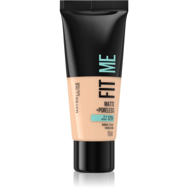 Maybelline Fit Me! Matte+Poreless матиращ фон дьо тен за нормална към мазна кожа цвят 104 Soft Ivory 30 мл. на ниска цена