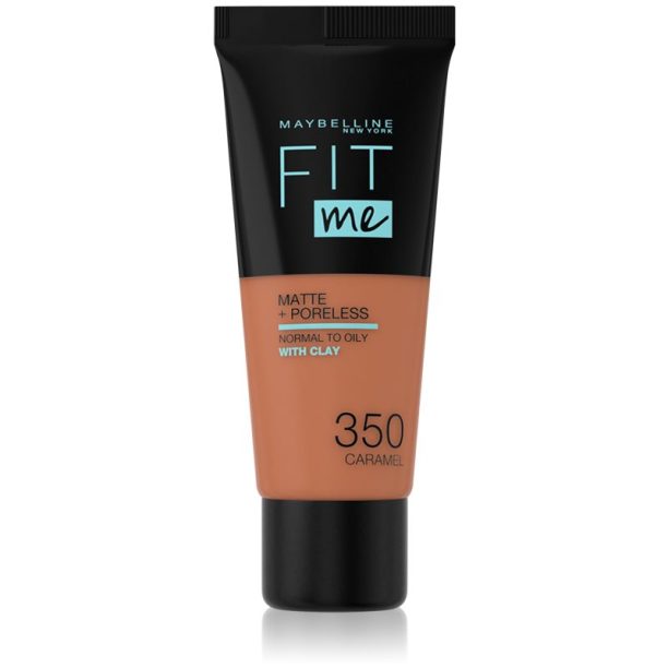 Maybelline Fit Me! Matte+Poreless матиращ фон дьо тен за нормална към мазна кожа цвят 350 Caramel 30 мл. на ниска цена