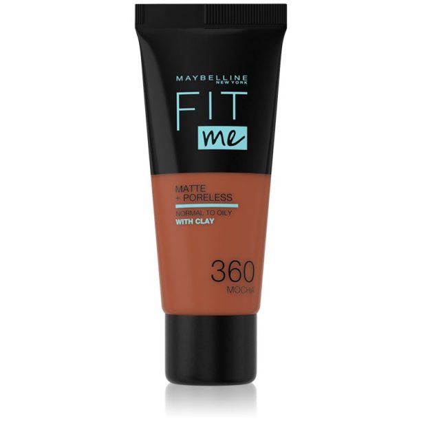 Maybelline Fit Me! Matte+Poreless матиращ фон дьо тен за нормална към мазна кожа цвят 360 Mocha 30 мл. на ниска цена