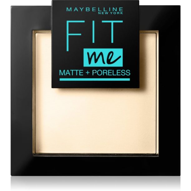 Maybelline Fit Me! Matte+Poreless матираща пудра цвят 110 Porcelain 9 гр.